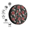 thumbnail image 4 of Naloa Autumn Forest Mushrooms PVC Leather Spare Tire Wheel Cover for Car Truck SUV Camper Trailer Universal Fit many size14 inch, 4 of 6
