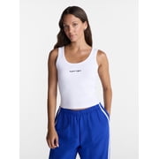 No Boundaries Ribbed Graphic Game-Day Tank Top, Women'ss XXS-4X
