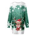 thumbnail image 3 of Vestidos Casuales Para Mujer Vestido Casual de Manga Larga Con Cuello Redondo y Estampado Navideño de Moda de Otoño E Invierno Para Mujer, 3 of 3