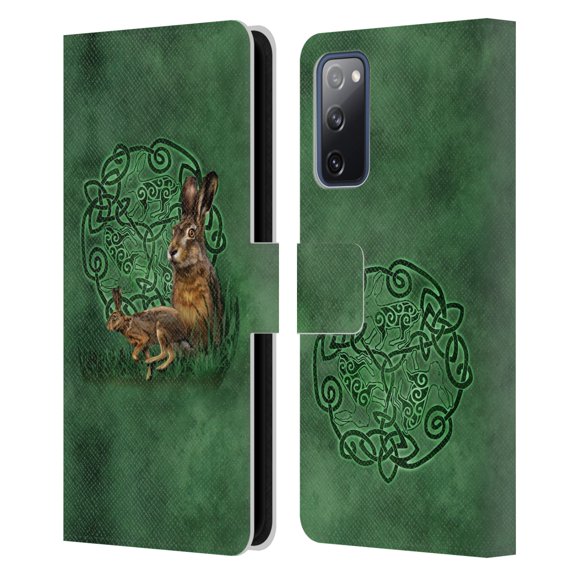 Head Case Designs Officially Licensed Brigid Ashwood Celtic Wisdom 2 Hare Leather Book Wallet Case Cover Compatible with Samsung Galaxy S20 FE / 5G