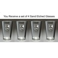 thumbnail image 2 of McDonald Irish Coat of Arms Pint Glasses - Set of 4 (Sand Etched), 2 of 2