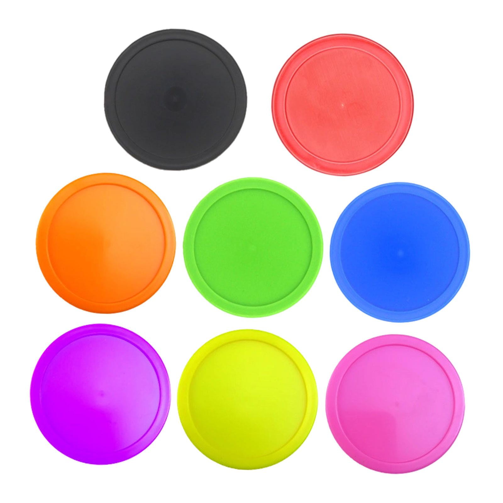 Lot De 2 Pucks De Hockey - Caoutchouc Solide, 7.5x2.5cm, Résistant à L'Usure, Pour Entraînement