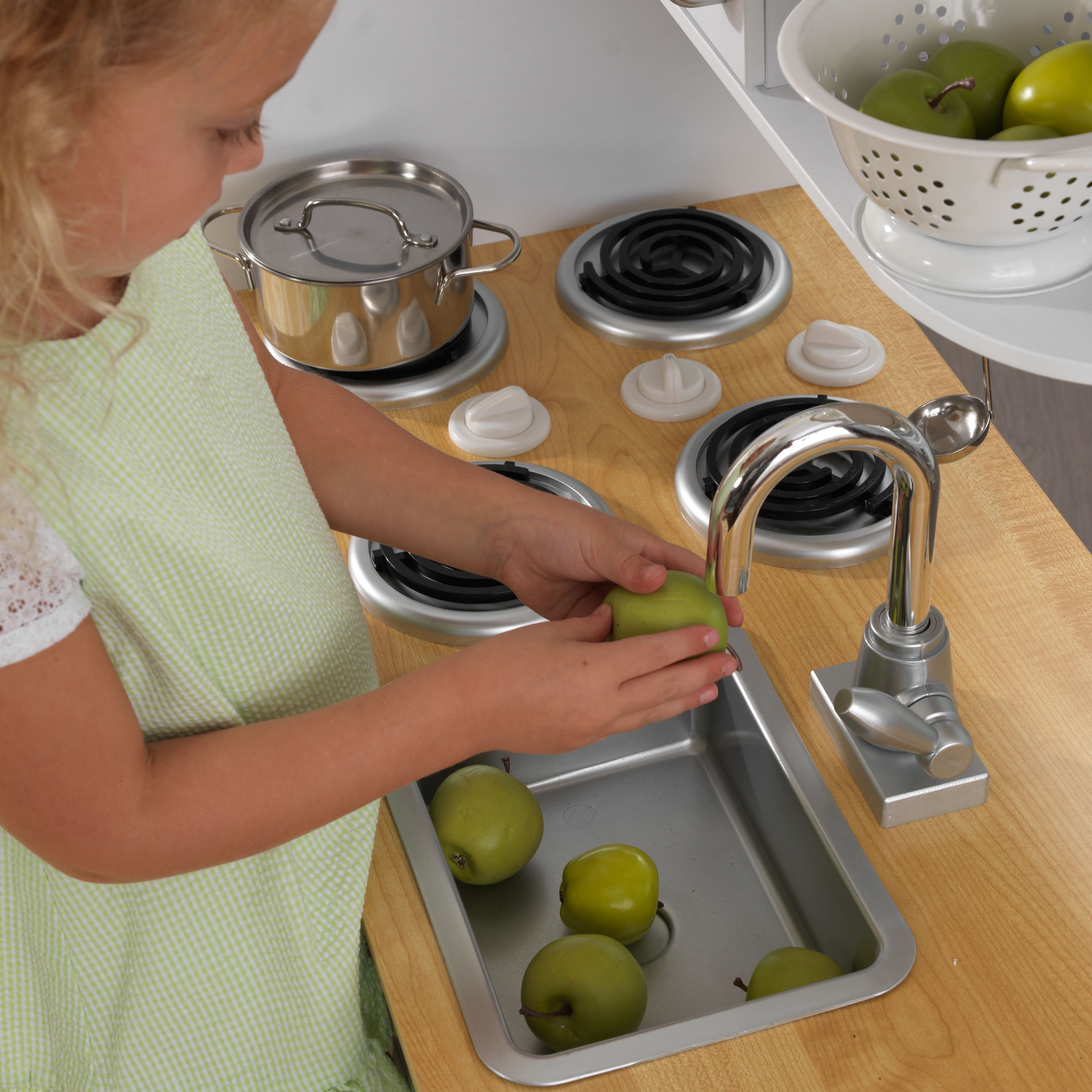 uptown white play kitchen