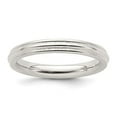 thumbnail image 6 of 925 Sterling Silver 3mm Comfort Fit Milgrain Band Ring Size 11, 6 of 6