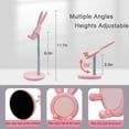 thumbnail image 3 of Cute Bunny Phone Stand, Kawaii Cell Phone Holder for Desk Compatible with All Mobile Phone Pink, 3 of 4