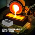 thumbnail image 3 of KAKOWELY Graphite Mold Ingot Mold Metal Casting Smelting Mold Jewelry Making Supply,1.18"X0.98"X0.39", 3 of 5