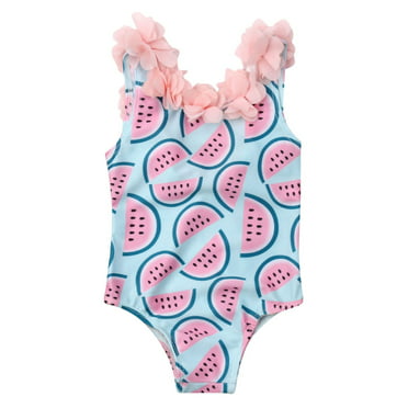 Toddler Kids Baby Girl Bowknot Cupcake One-Piece Swimsuit Bathing Suit ...