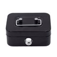 thumbnail image 1 of Metal Money Saving Box with Key Lock Coin Container Organizer Small Storage, 1 of 6