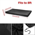 thumbnail image 3 of 4pcs 8Ft Billiard Pool Table Cover with Drawstring Waterproof Table Cover for Rectangle Table, Black, 3 of 7