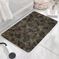 thumbnail image 3 of Brown Green Camo Classic Pattern Flannel Non Slip Door Rugs,Washable Door Mats Indoor,Decorative Door Mats,Dirt-Resistant and Absorbent Doormat for Entrance,Bedroom,Kitchen,Bathroom,23.5x16in(60x40cm), 3 of 5