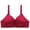 Wine, variant on Penkiiy Women Bras Woman's Embroidered Glossy Comfortable Breathable Bra Underwear No Rims Khaki Bras