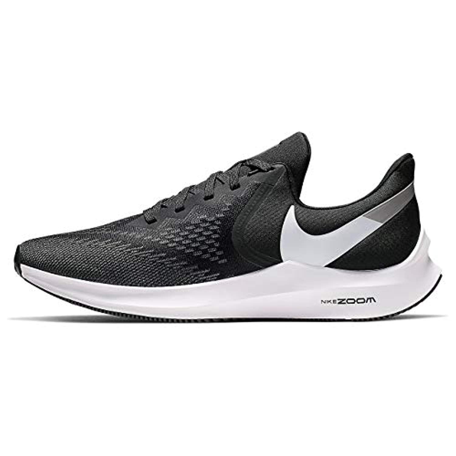Nike Zoom Winflo 6 Mens Sneakers AQ7497-001, Black/White-Dark Grey-MTLC ...