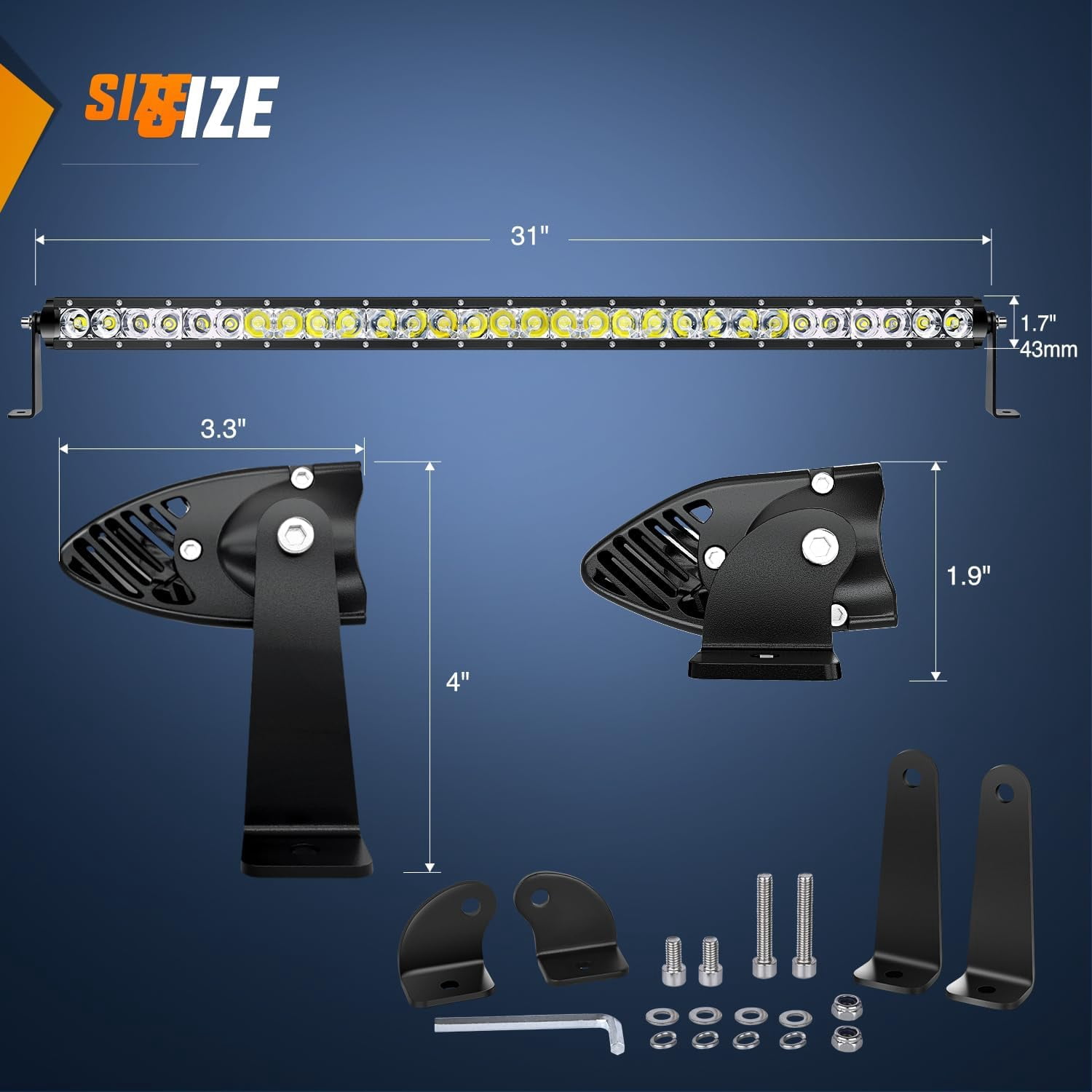 Nilight 150W LED Light Bar Offroad Lighting for Car SUV UTV ATV Pickup Truck with Wiring Harness