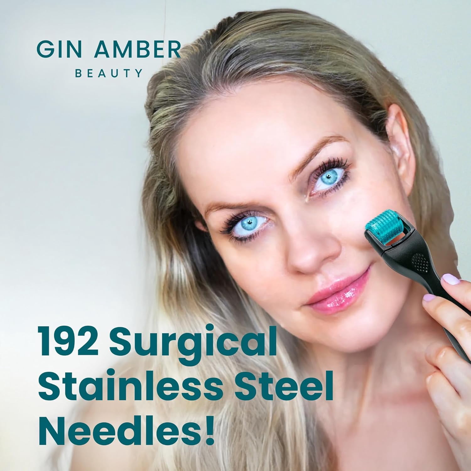 Gin Amber Beauty Facial Skin Roller Stainless Steel Skincare Tool