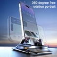 thumbnail image 3 of Hioecau Dashboard Car Phone Mount 360 Degrees Rotatable Phone Holder with Non-Slip Pad One-Hand Operation Parking ID Plate Holder for IPhone for Android, 3 of 8