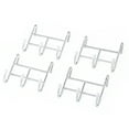 thumbnail image 2 of HSS Steel Wire Shelf Add-on 3-Hooks, Chrome, 4-Pack, Capacity 2 lbs Hardware, 2 of 5