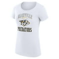 thumbnail image 2 of Women's G-III 4Her by Carl Banks White Nashville Predators Super-Slim Fit Lightweight Team Logo Graphic T-Shirt, 2 of 3