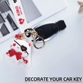 thumbnail image 4 of Keychain for Women Star-Moon Rabbit Key Ring Demon Rabbit Charm Bag Accessory Lovers Best Friend Gift, 4 of 5