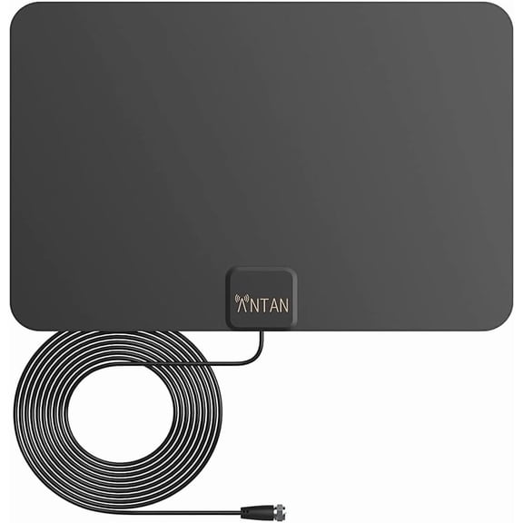Indoor Window HDTV Antenna 35 45 Miles Ran Support 8K 4K 1080P UHF VHF view HDTV Channels with Lonr 16.5ft Coaxial Cable