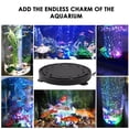 thumbnail image 3 of Matsuzay Tanque de peces bajo el agua LED que brilla en la oscuridad acuario 12LED lámpara de burbujas que cambia la luz sumergible impermeable Iluminación novedosa, 3 of 6