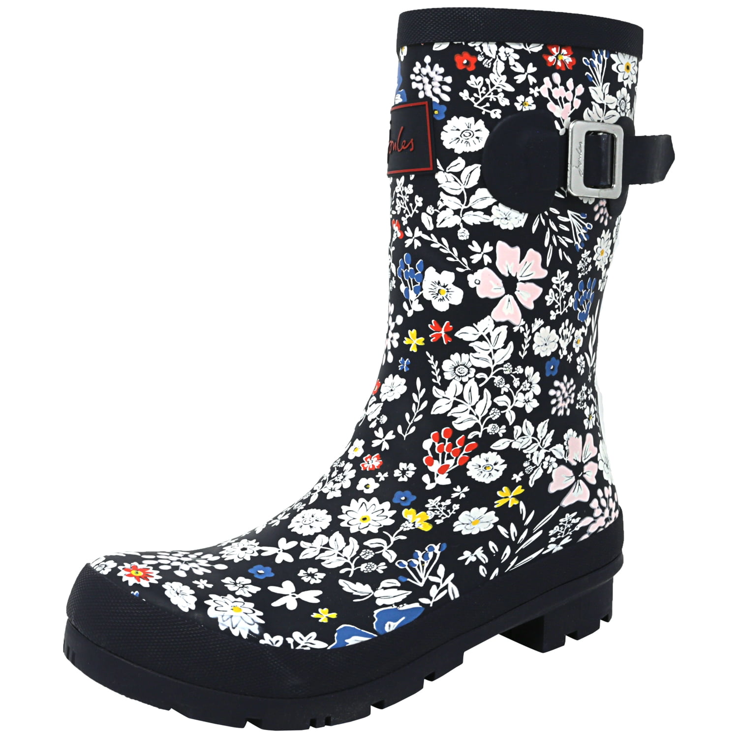 Joules Joules Women's Molly Welly French Navy Ria Ditsy KneeHigh