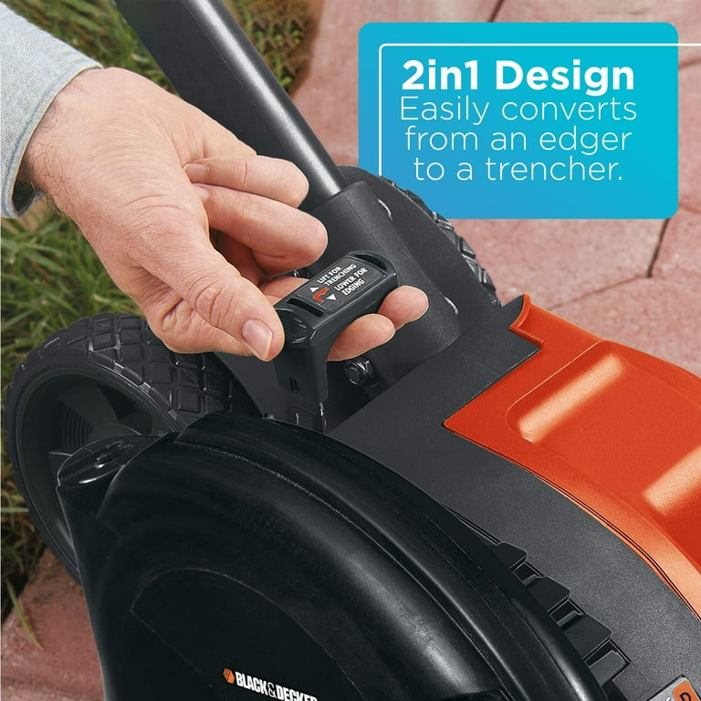 BLACK+DECKER 2-In-1 String Trimmer / Edger & Trencher, LE760FF