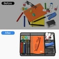 thumbnail image 7 of Desk Drawer Organizer, Metal Mesh Drawer Organizer Tray with 6 Adjustable Compartment, Tray Organizer for Desktop, Black, 1PC, 7 of 7