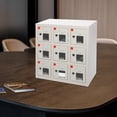 thumbnail image 4 of 9 Compartments Cell Mobile Phone Steel Locker White Rectangle Cell Phone Locker with Charging Station, 4 of 15