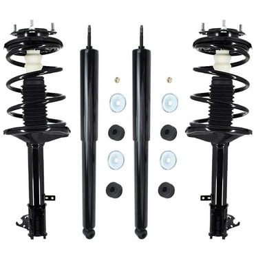 Detroit Axle - AWD Struts Shocks for Toyota 1996-2000 RAV4 [2.0L, 4 Door], 2 Front Struts with Coil Springs 2 Rear Shock Absorbers 1997 1998 1999 Suspension Replacement