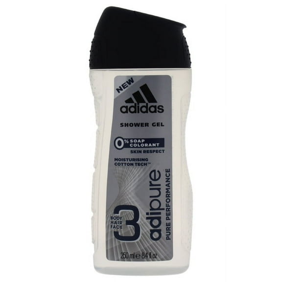 Adidas 3-in-1 Adipure Pure Performance Shower Gel For Men 8.4 oz