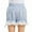 M14 Sky Blue, variant on Tfken Summer Girls Shorts Solid Color Elastic Waist Lace Hem Lantern Shorts Trendy Daily Wear Soft Clothes Black Size 4-5 Years
