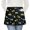 Excavator and Star, variant on Excavator and Road Sign Beige Server Half Apron with Pockets,22.8 X 11.8 Inch Half Waist Design with Black Trim,Restaurant Waitstaff Uniform