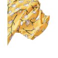 thumbnail image 4 of UKAP Robe Longue pour Femmes Imprimé Floral Robes Midi Manches Courtes Robe d'Été de Plage Kaftan Fête Jaune m, 4 of 8