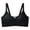 Black, variant on Womens Bras Print Solid Wireless Push Up Light Daily Brassiere for Daily Wear