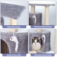 Coliware Cat Tree, Small Gray Cat Tower for Indoor Cats, Cat Furniture