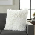 thumbnail image 2 of Nourison Fur White Decorative Throw Pillow , 1'5"X1'5", 2 of 2