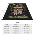 thumbnail image 3 of Manta de viaje de felpa suave de Las sombrías aventuras de Billy y Mandy para dormitorio, sala de estar, sofá, oficina, regalo para todas las estaciones para mujeres, hombres, niñas y niños., 3 of 7