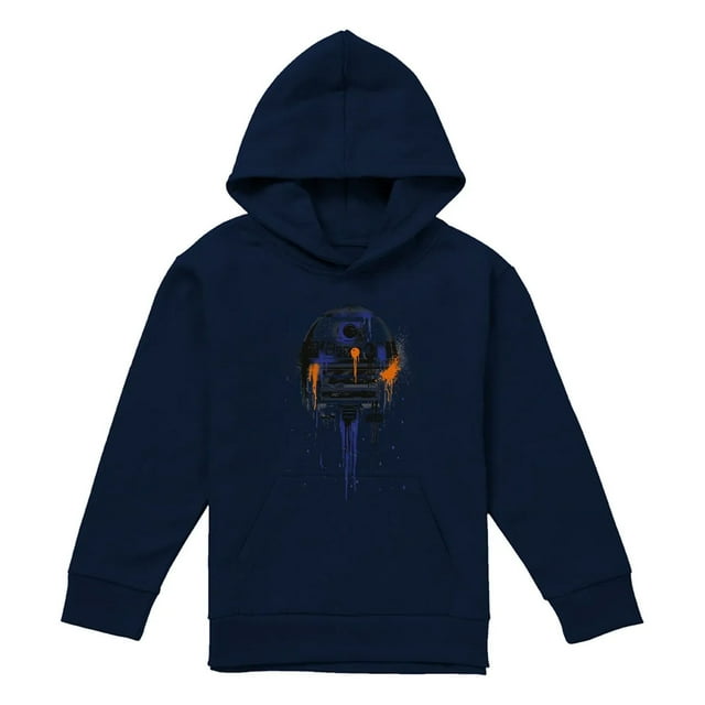 Star Wars Chandail à Capuchon Goutte à Goutte Peinture R2-D2 pour Garçons/filles