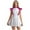 Hot Pink, variant on Womens Space Alien Costume Glitter Astronaut Robot Cosplay Outfit Flared A-line Mini Dress Green L