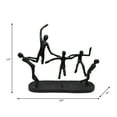 thumbnail image 3 of Sagebrook Home Modern Metal 15"H Black Contortionists Sculpture People Figurine - 19" x 4" x 15", 3 of 3
