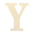 thumbnail image 1 of Unpolished Wooden Ornament DIY Minimalist Decorative 26 Letters Alphabets Block Home Decor, 1 of 10