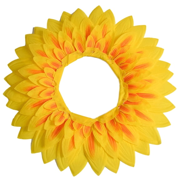 Funny Sunflower Headgear Performance Costume Prop for Dance Party Festival Kids Party