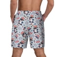 thumbnail image 3 of Kdxio I Love Usa Print Men'S Swim Trunks With Compression Liner 7 Inch Inseam Quick Dry Swim Shorts, 3 of 7