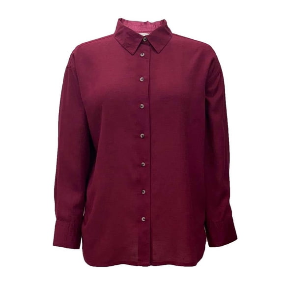 Blusa George para Mujer Camisera con Manga Larga Negro Talla CH