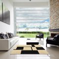 thumbnail image 6 of Ahgly Company Indoor Round Contemporary Mocha Brown Abstract Area Rugs, 6' Round, 6 of 6