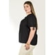 thumbnail image 2 of Blusa con detalle plisado Roman Fashion /Tallas Extras, 2761 (Negro) negro 38, 2 of 5