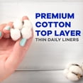 thumbnail image 5 of Always Premium Cotton Thin Daily Liners, Regular, 200 CT, 5 of 6