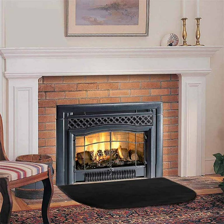 Fireplace Area Carpet Protection Indoor Fireplaces Protector Chimineas Trim  Non Slip Mat 