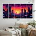thumbnail image 4 of Designart "Los Angeles City Of Angels Urban Majesty I" Los Angeles Metal Wall Decor Set, 4 of 5
