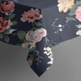thumbnail image 5 of Pioneer Flower Floral Print Pattern Square Tablecloth,Waterproof Square Table Cover,Wipeable Spillproof Washable Table Cover for Home Kitchen Party Decor 42"X42"(107x107cm), 5 of 6